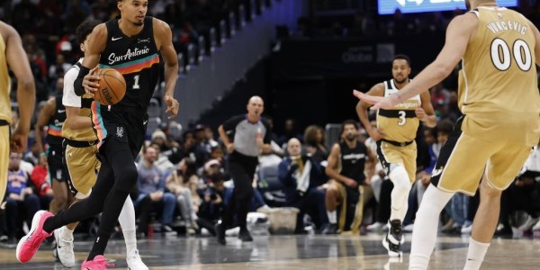 文班亚马14+12福克斯27分 马刺击败奇才三连胜