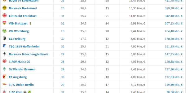 2025-2026德甲身价、五大看点、夺冠赔率、转会汇总