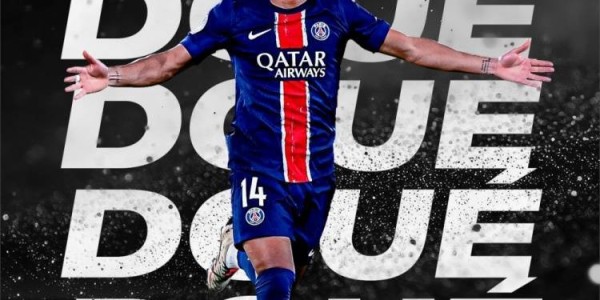 官方：巴黎前锋杜埃当选2024-2025赛季法甲夏窗最佳引援