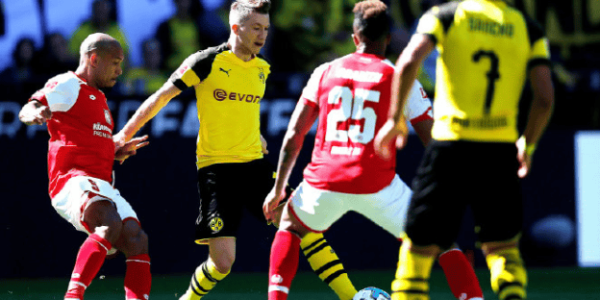 德甲第5轮：多特蒙德2-0战胜十人美因茨，送给美因茨主场三连败！