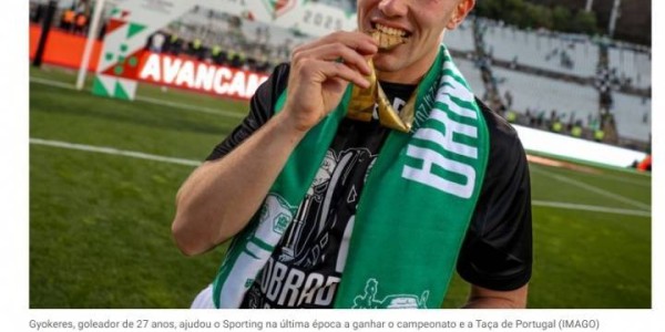 将接近7000万+1000万要价葡媒：阿森纳愿提高报价签约克雷斯