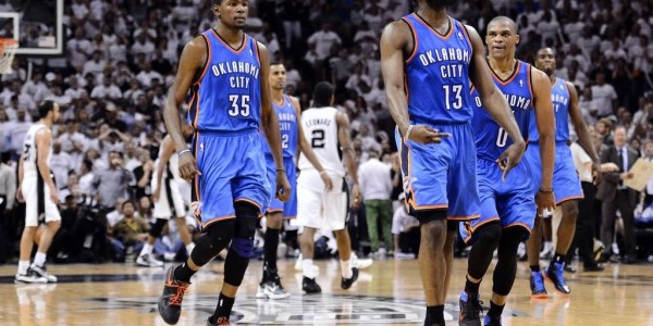 差距！KD两年9000万 哈登两年8150万 威少一年363万