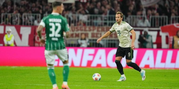 德甲-凯恩双响斩获百球破纪录 塔首球拜仁4-0迎联赛5连胜