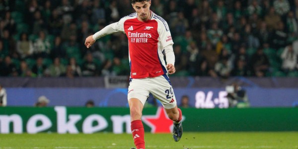 曝哈弗茨因膝伤将缺席一段时间 阿森纳再入市场捞前锋