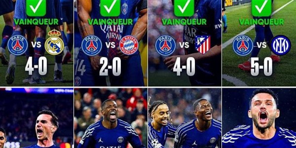 巴黎圣日耳曼本赛季无敌！横扫多支欧洲豪门