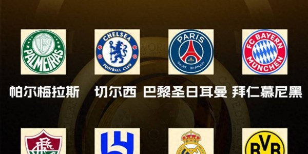 世俱杯8强分布：德甲巴甲各2队 英超西甲法甲各1队 意甲全军覆没